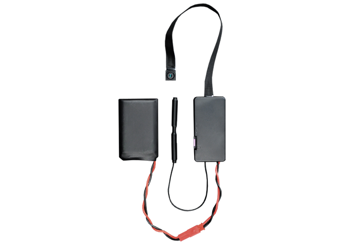 Hidden battery-powered camera